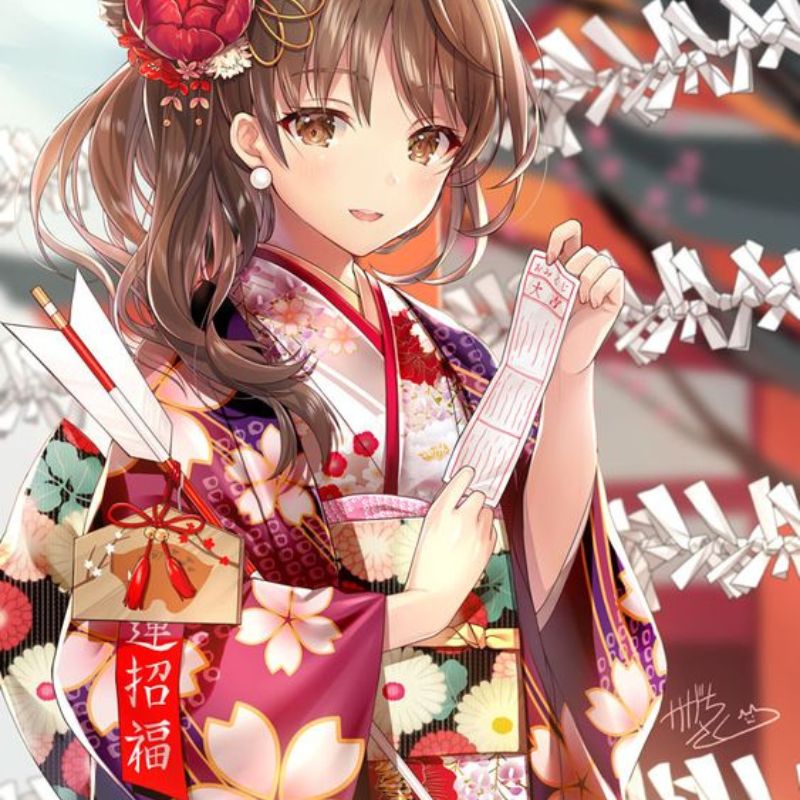 99+ Bộ sưu tập ảnh anime Tết 2026 đẹp, chất, dễ thương 7 anh anime tet 2