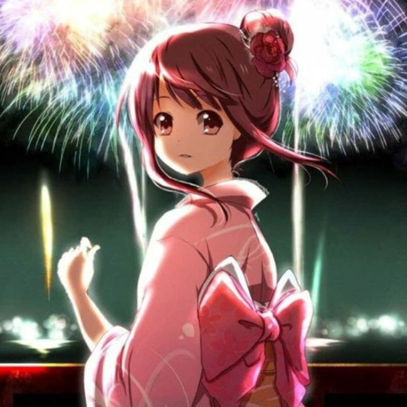 99+ Bộ sưu tập ảnh anime Tết 2026 đẹp, chất, dễ thương 5 Ảnh anime nữ Tết dễ thương