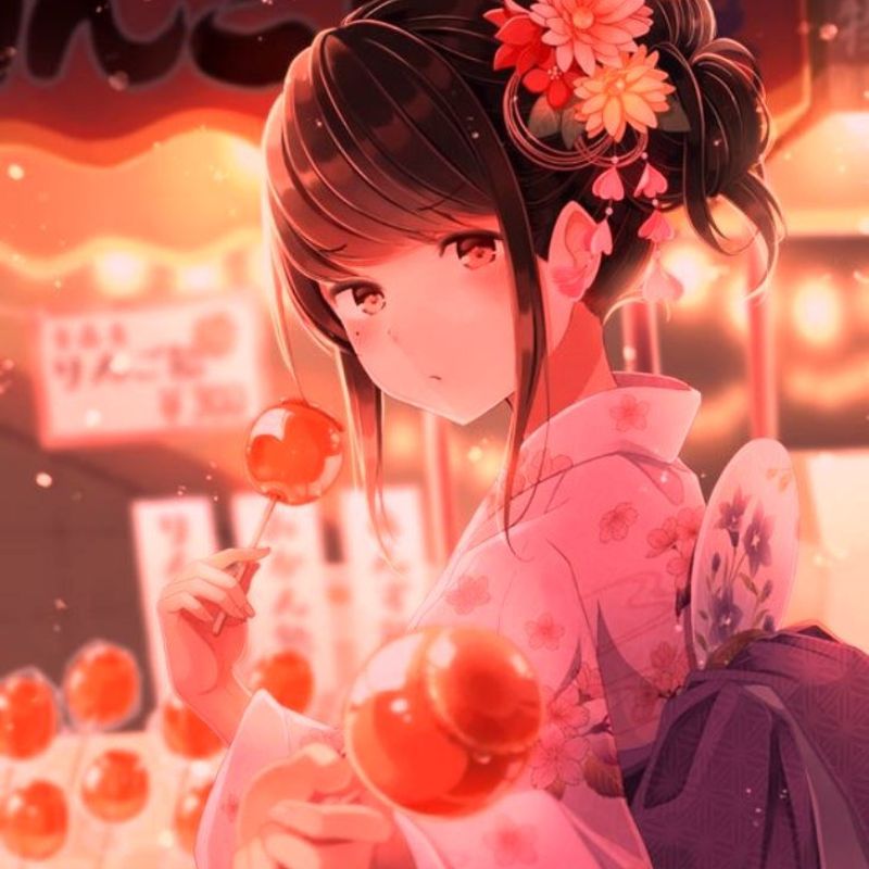 99+ Bộ sưu tập ảnh anime Tết 2026 đẹp, chất, dễ thương 12 Hình anime nữ ngầu Tết