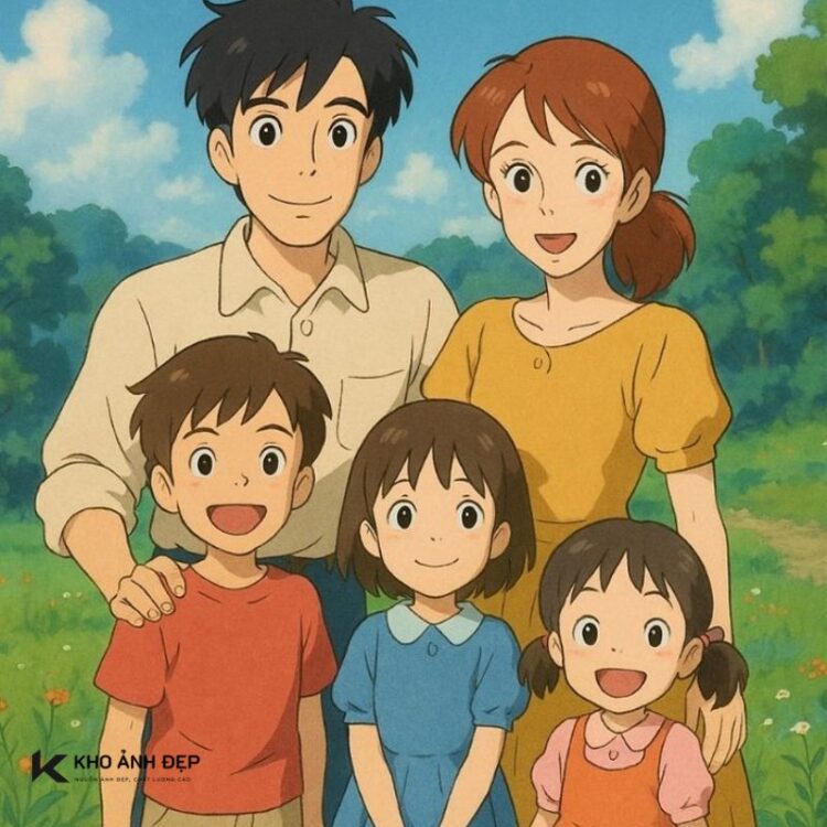 ảnh gia đình anime​