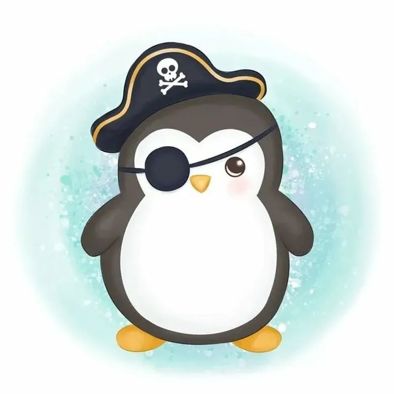 Tổng hợp 99+ avatar chim cánh cụt dễ thương, cute và độc đáo 8 Giơ tay lên! Cướp biển đây!