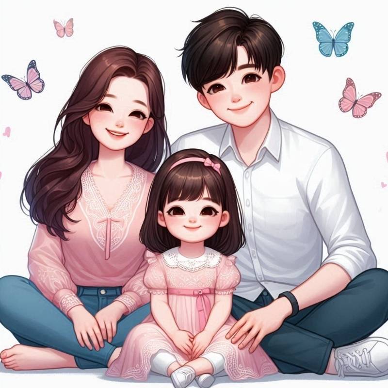 99+ avatar gia đình đẹp, ấm áp và ý nghĩa nhất năm 2026 16 Ảnh chụp chibi gia đình đáng yêu