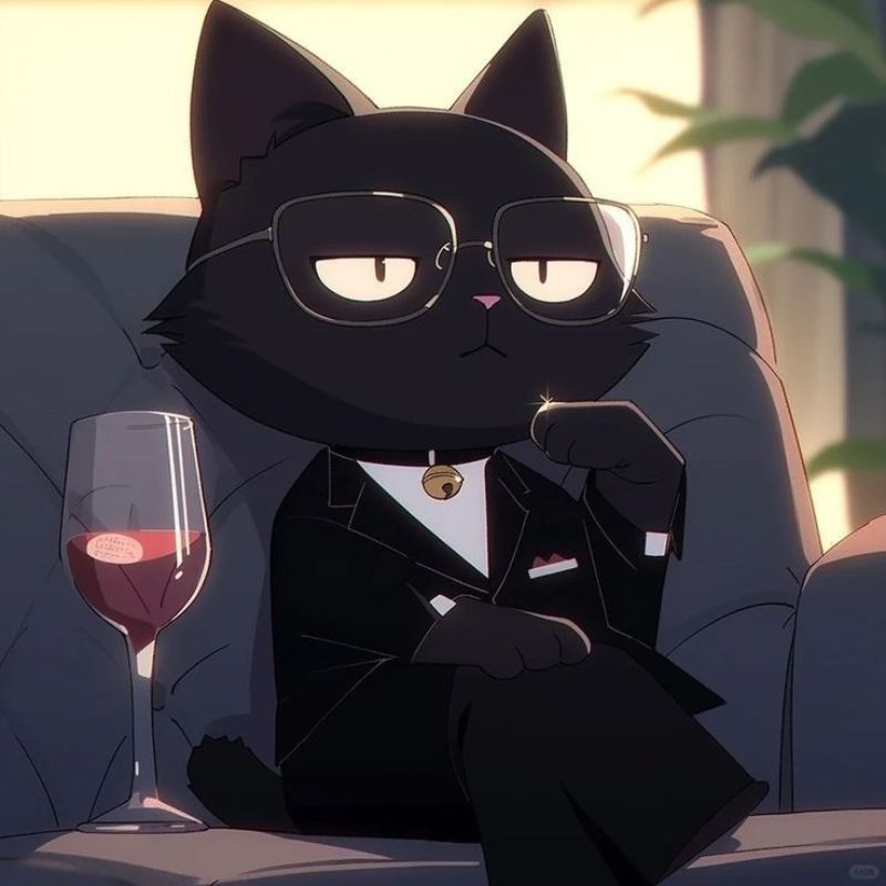 88+ avatar mèo ngáo độc đáo, cute, ngộ nghĩnh, siêu lầy lội 37 avatar mèo ngáo chibi