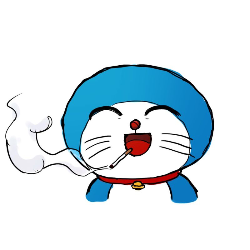 Lưu ngay 100+ Doraemon meme hài hước với biểu cảm bá đạo 6 Doraemon "hút thuốc"?