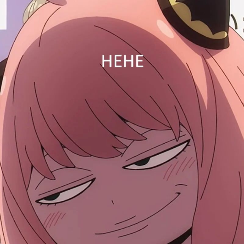 99+ ảnh hehe meme nổi tiếng với biểu cảm cười gian cực bựa 11 Hehe meme hoạt hình anime vui nhộn