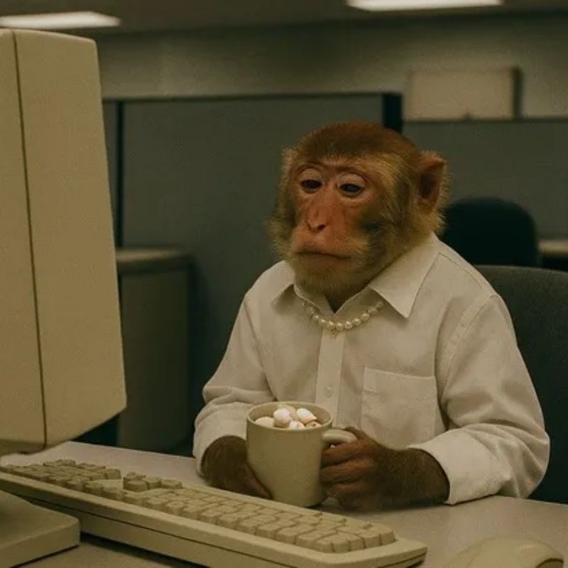 199+ meme công sở hài hước khiến dân văn phòng cười xỉu 14 Meme công sở vô tri con khỉ