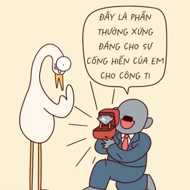 199+ meme công sở hài hước khiến dân văn phòng cười xỉu 22 Meme công sở Cò Lõ dễ thương