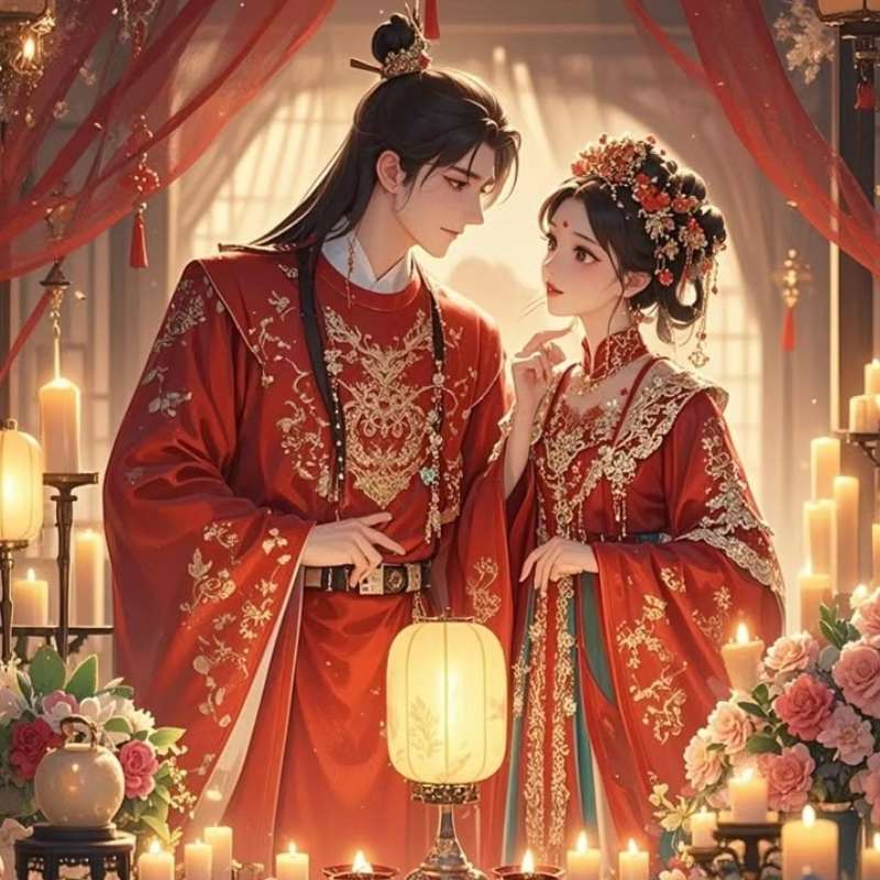 100+ ảnh cưới anime siêu lãng mạn, dễ thương, chuẩn anime wedding 2 Ảnh cưới anime cổ trang cặp đôi