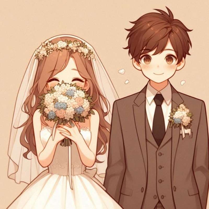 100+ ảnh cưới anime siêu lãng mạn, dễ thương, chuẩn anime wedding 12 anh cuoi anime 10
