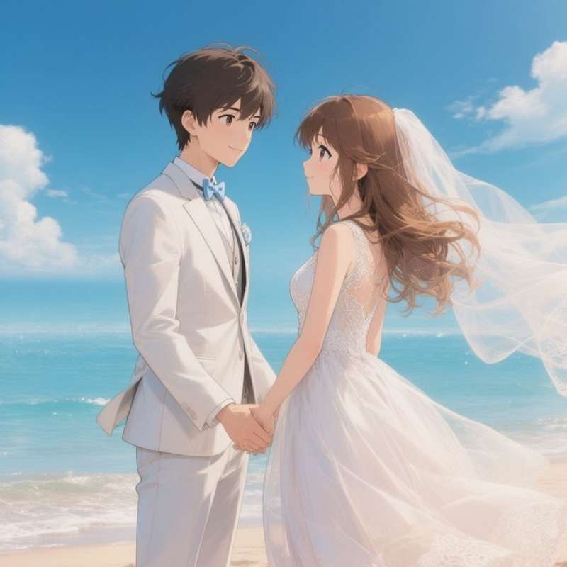 100+ ảnh cưới anime siêu lãng mạn, dễ thương, chuẩn anime wedding 25 anh cuoi anime 21