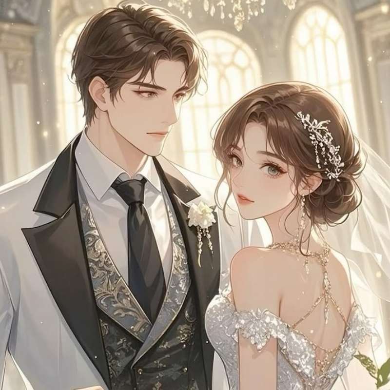 100+ ảnh cưới anime siêu lãng mạn, dễ thương, chuẩn anime wedding 22 anh cuoi anime 24