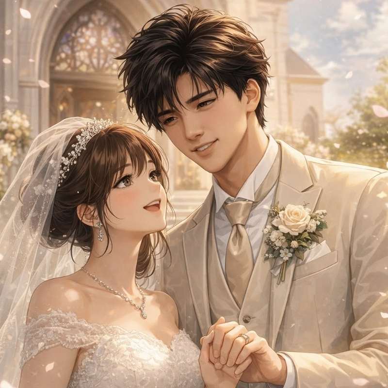 100+ ảnh cưới anime siêu lãng mạn, dễ thương, chuẩn anime wedding 21 anh cuoi anime 25