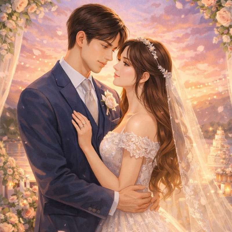 100+ ảnh cưới anime siêu lãng mạn, dễ thương, chuẩn anime wedding 20 anh cuoi anime 26