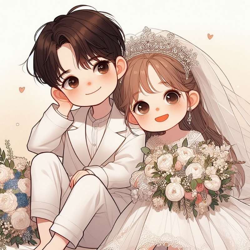 100+ ảnh cưới anime siêu lãng mạn, dễ thương, chuẩn anime wedding 13 anh cuoi anime 8