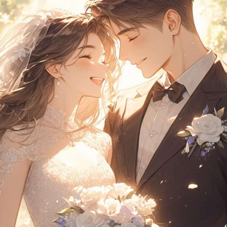 100+ ảnh cưới anime lãng mạn, khiến tim tan chảy năm 2026
