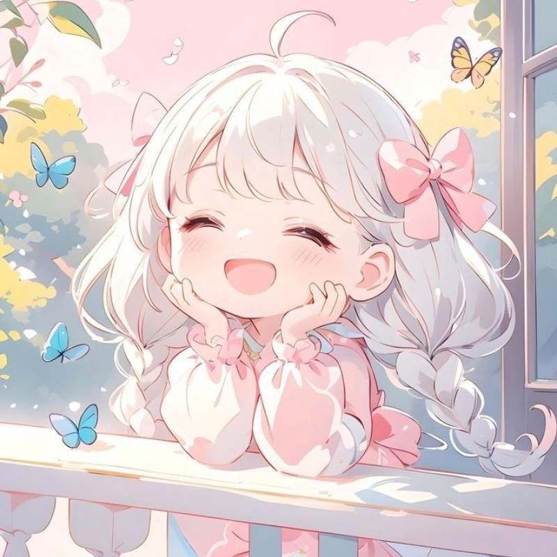 Bộ ảnh avatar anime nữ cute siêu dễ thương hot nhất 2026 16 Avatar anime nữ cute cười vui