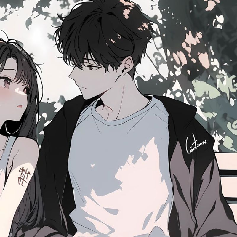 Ảnh đại diện 2 người trắng đen