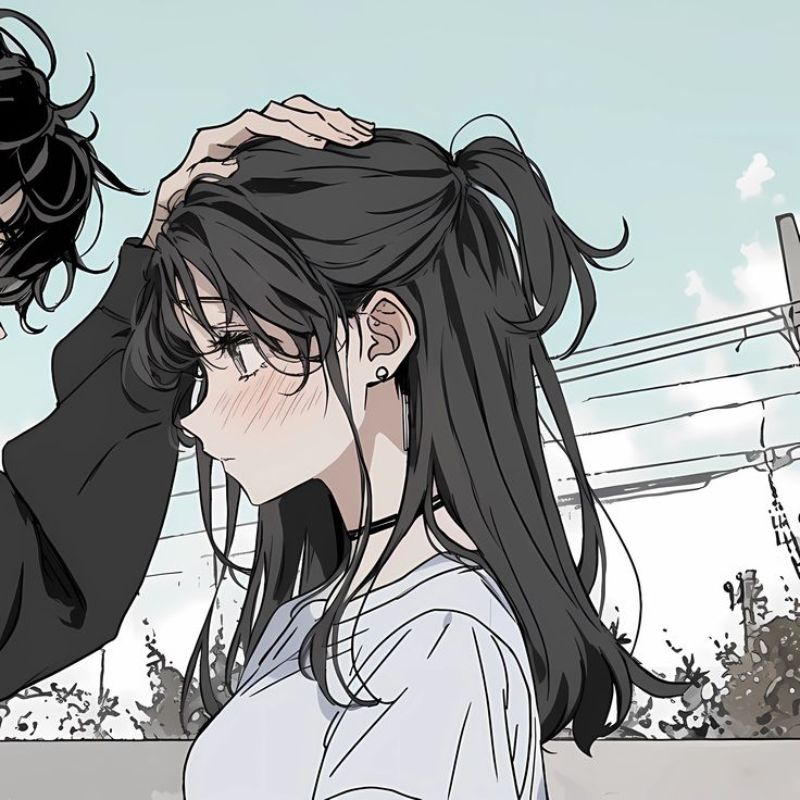 Ảnh nữ trắng đen cho cặp đôi