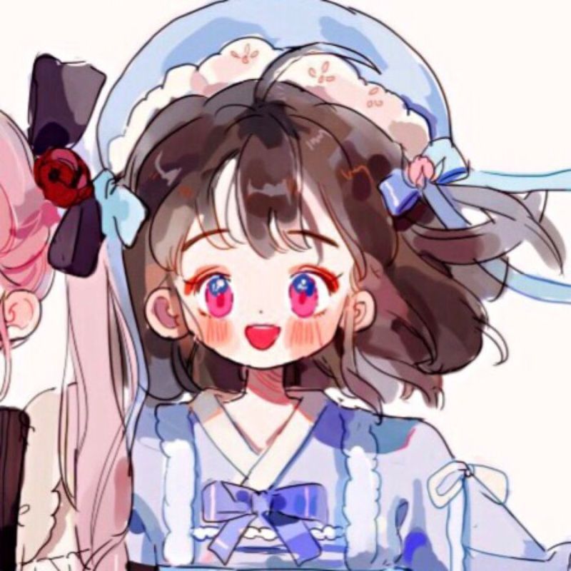 Avatar anime nữ cho đôi bạn thân