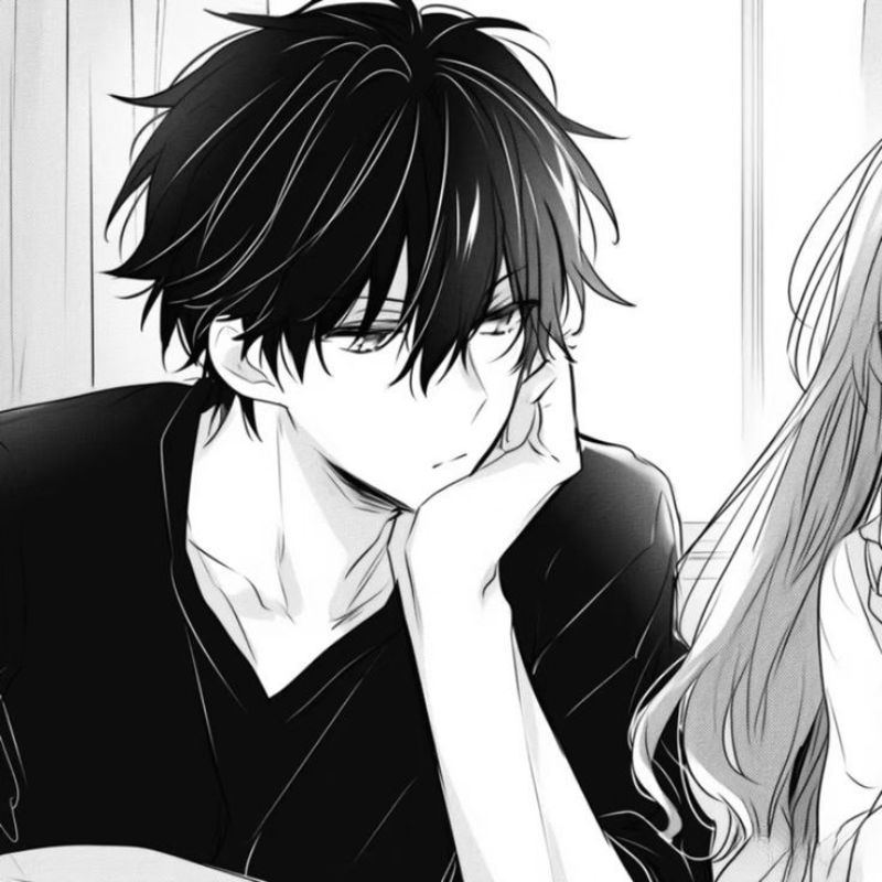 Avatar cặp đen trắng cho nam