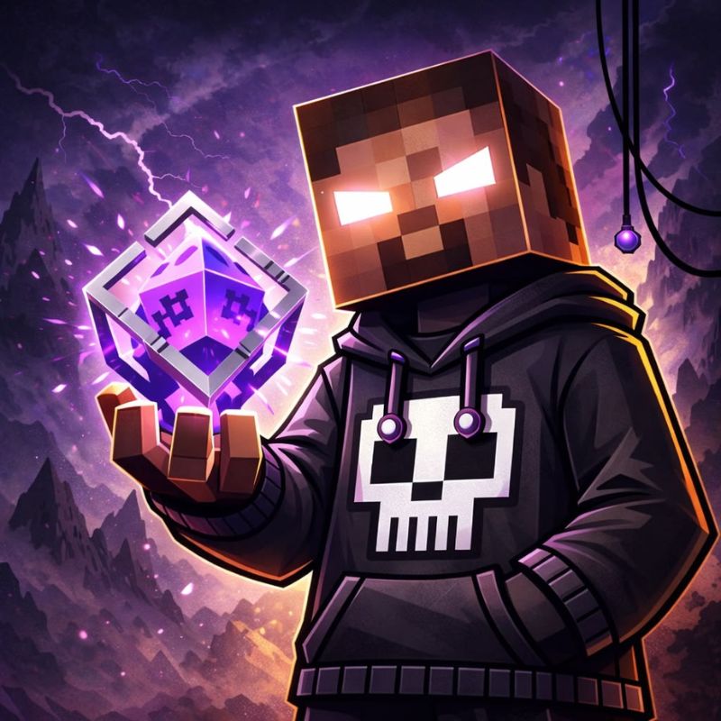 cậu bé minecraft mặc áo hoodie