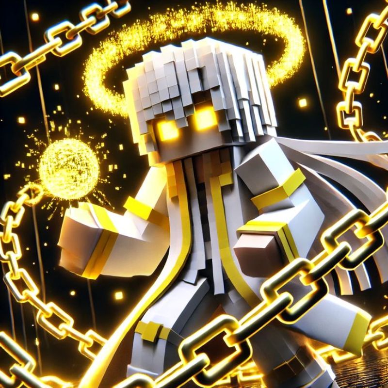 thiên thần minecraft vàng óng ánh