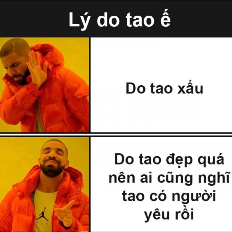 Drake Hotline Bling Meme là gì? Gợi ý meme hài hước nhất hiện tại 5 lý do tao ế