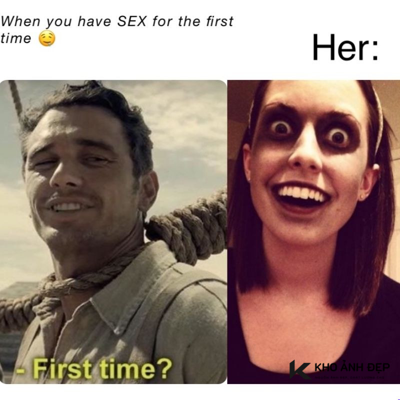 88+ First Time meme ảnh chế “Lần đầu à?” biểu cảm siêu lầy lội